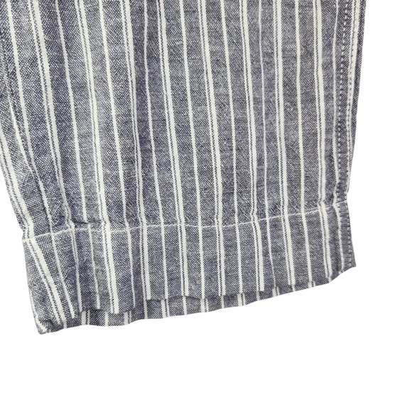 Briggs New York Blue Striped Linen Blend Pants Small - Picture 6 of 13